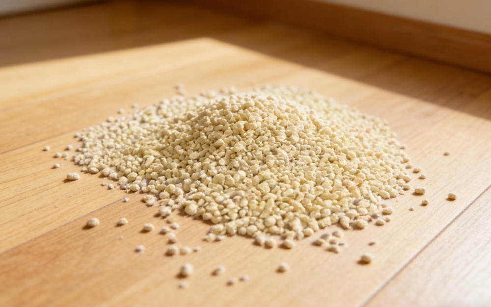 Cassava cat litter
